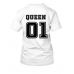 01 QUEEN Back side - women tshirt