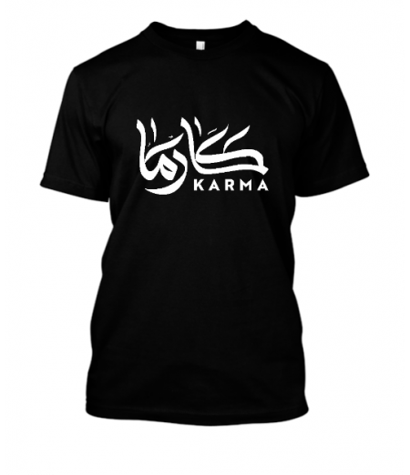 Karma Calligraphy unisex tshirt